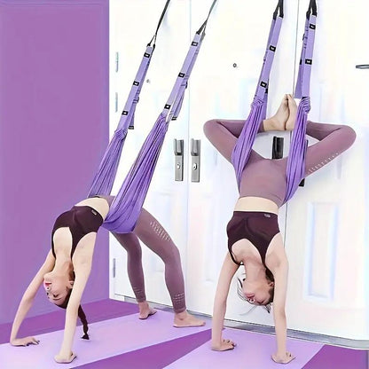 Aerial Yoga Hammock, 1 Count Home Yoga Stretching Belt, Yoga Band, Yoga & Pilates Equipment for Home Gym, Fitness Equipment for Women & Men